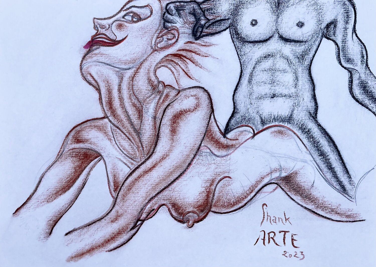 On ne tire pas les cheveux, ni la langue Shank ARTE Zeichnungen zu verkaufen