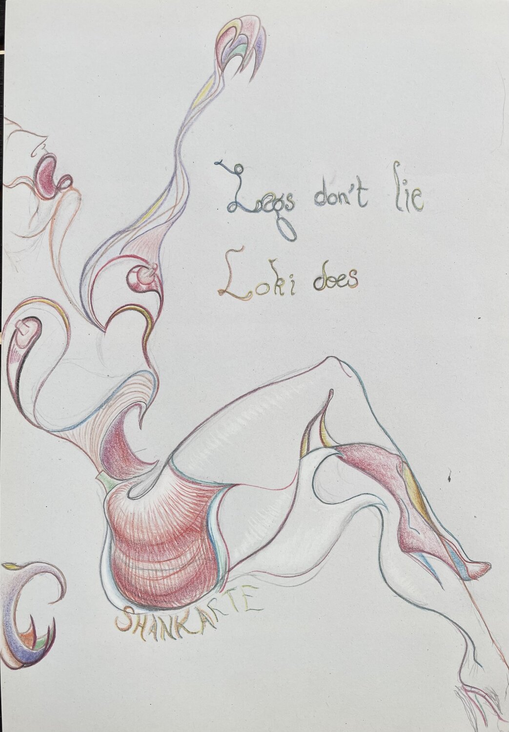 Legs don’t lie … Shank ARTE Dessin à vendre
