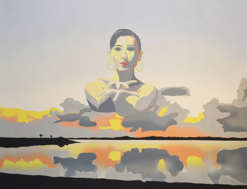 Woman in the clouds jorgen folkersen