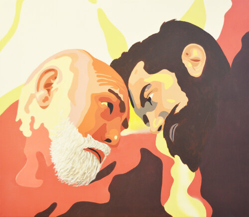 Two men van jorgen folkersen, Schilderij te koop op Singulart