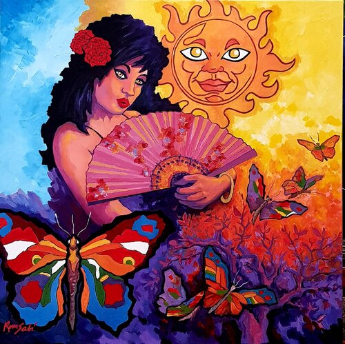 Light surrounding beauty van Mónica Romero, Schilderij te koop op Singulart
