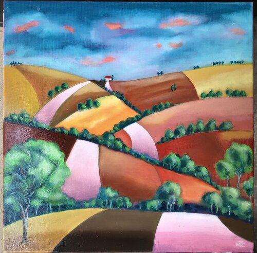 Tutte le strade portano a casa van Maria Teresa Cristini, Schilderij te koop op Singulart