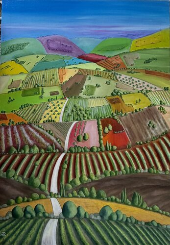 Ribona Patchwork by Maria Teresa Cristini, 絵画 for Sale on Singulart
