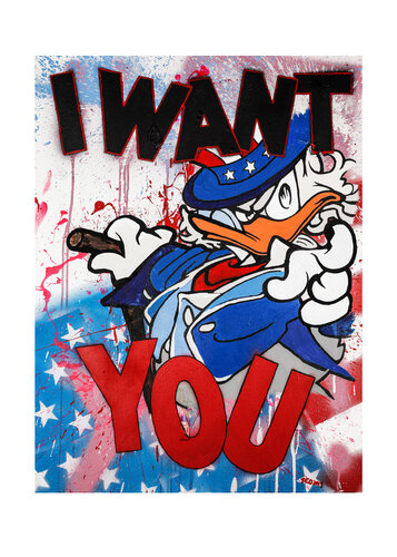 "I Want You" Scrooge McDuck di Elias Neuhann, Stampa in vendita su Singulart