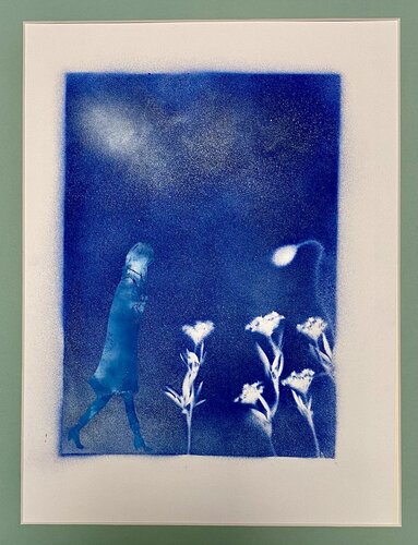 Balade en hiver van Catherine Zivi, Werk op papier te koop op Singulart