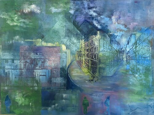 Fin de journée pour un balade en ville by Catherine Zivi, 종이 for Sale on Singulart