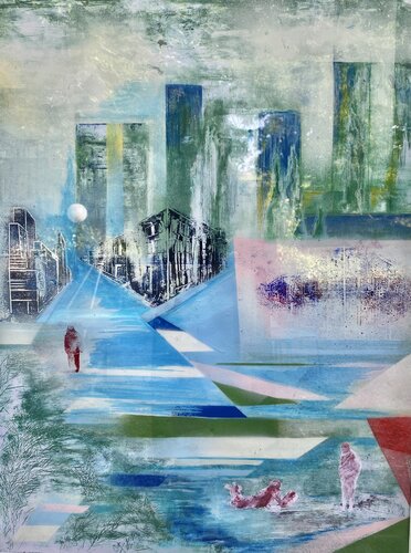 Balade en ville by Catherine Zivi, 종이 for Sale on Singulart