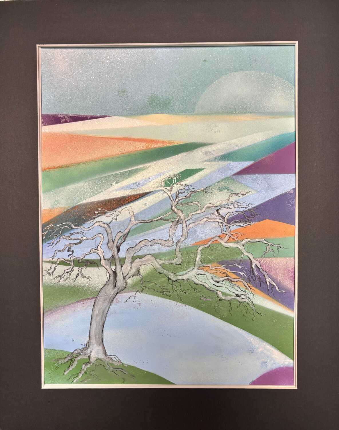 L’arbre et la rivière Catherine Zivi Originalgemälde zu verkaufen