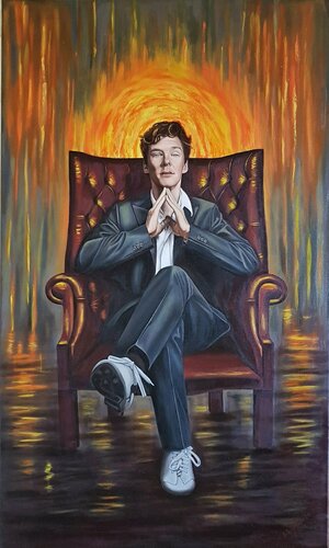 Benedict Cumberbatch by Valerija Govorova, 油畫 for Sale on Singulart