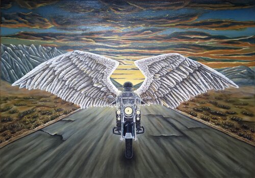 Guardian angel van Valerija Govorova, Schilderij te koop op Singulart
