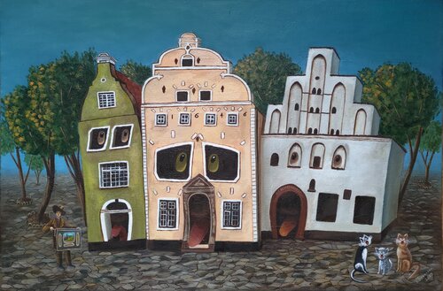 Singing city by Valerija Govorova, Painting for Sale on Singulart