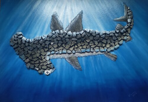 Hammerfish by Valerija Govorova, Painting for Sale on Singulart