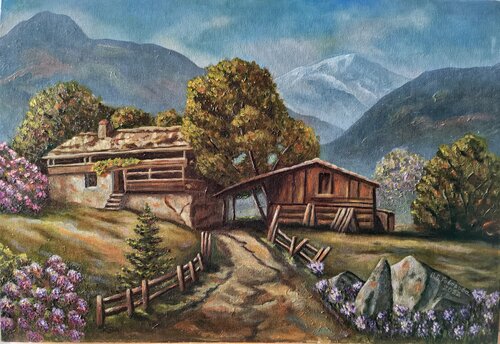 Country House van Valerija Govorova, Schilderij te koop op Singulart