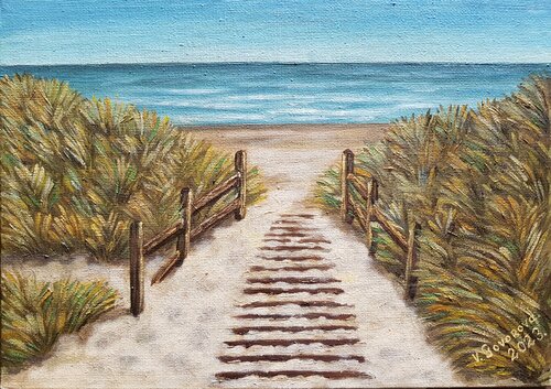 Road to the sea by Valerija Govorova, Painting for Sale on Singulart