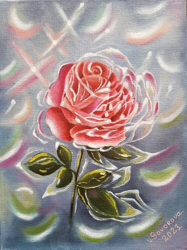 Shining of Rose van Valerija Govorova, Schilderij te koop op Singulart