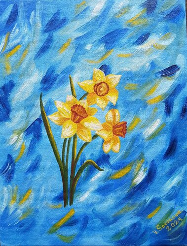 Narcissus by Valerija Govorova, Painting for Sale on Singulart