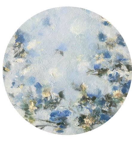 Floral Moon 1 de Johanna Lisa, Pintura a la venta en Singulart