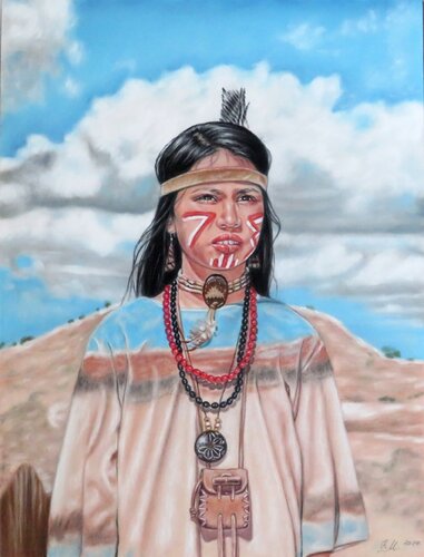 "Spirit of the hawk" by Monika Rembowska, Drawing for Sale on Singulart