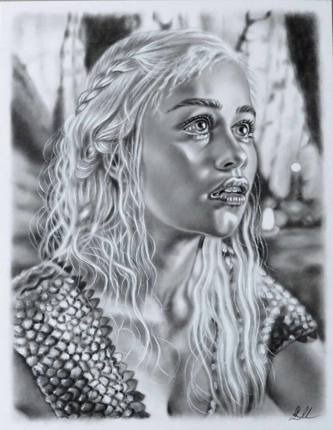 "The Queen of Dragons" Monika Rembowska Originalgemälde zu verkaufen