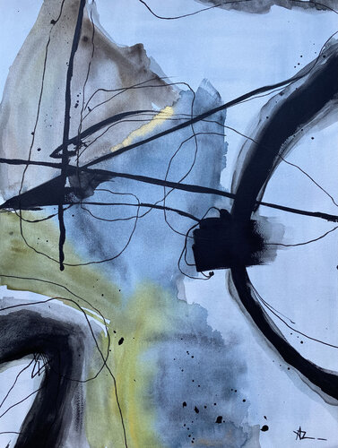 Nightfall Contrast von Ana Ozz, Malerei kaufen auf Singulart