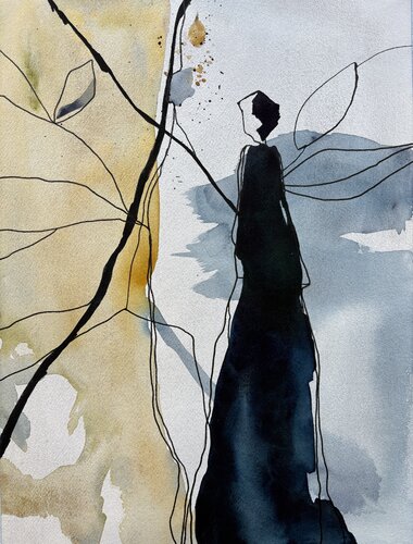 Whisper of the Faerie van Ana Ozz, Werk op papier te koop op Singulart