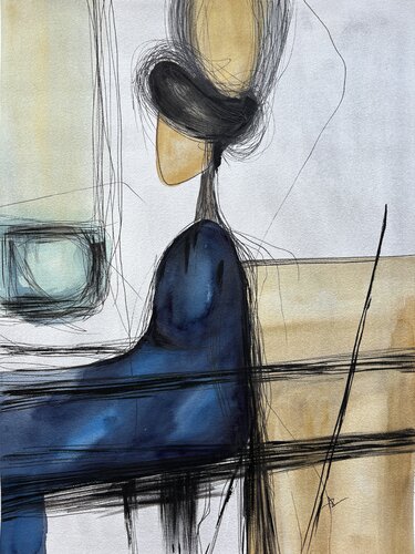 Echo of Silence di Ana Ozz, Opera su carta in vendita su Singulart