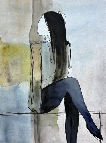 Between Quiet and Light di Ana Ozz, Opera su carta in vendita su Singulart