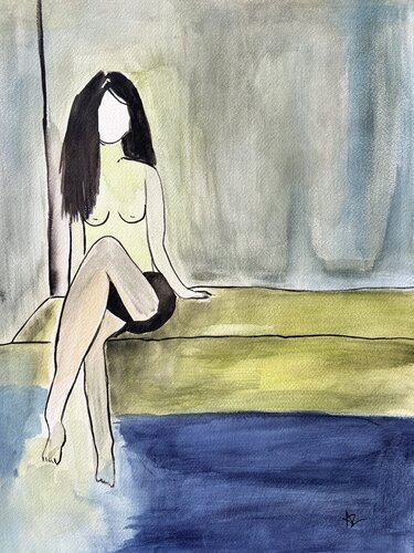 Beyond the Face von Ana Ozz, Werk auf Papier kaufen auf Singulart