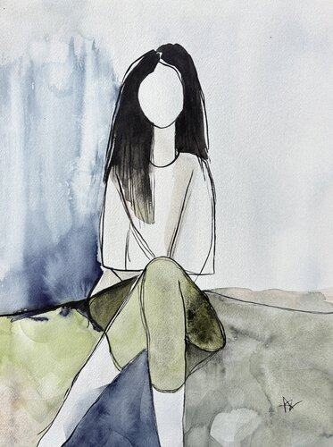 Between Thoughts di Ana Ozz, Opera su carta in vendita su Singulart