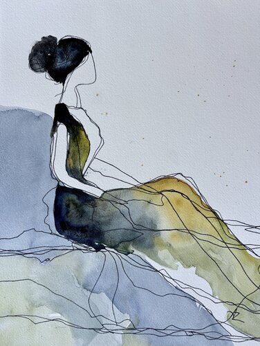 Whisper of Stillness di Ana Ozz, Opera su carta in vendita su Singulart