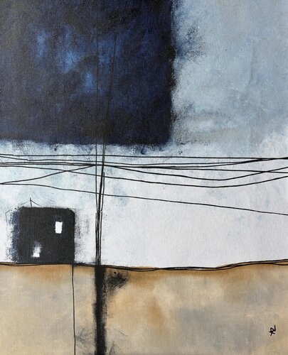 Calm Between the Lines von Ana Ozz, Malerei kaufen auf Singulart