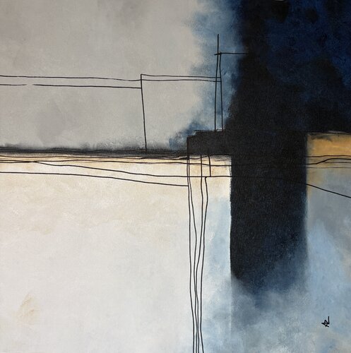 Between Stillness and Structure von Ana Ozz, Malerei kaufen auf Singulart