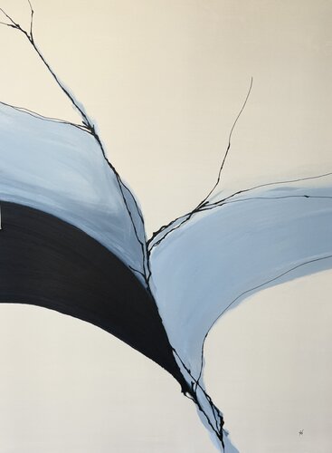 Blue Confluence van Ana Ozz, Schilderij te koop op Singulart