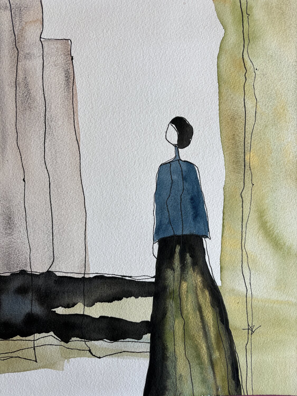 Contemplative Woman Ana Ozz