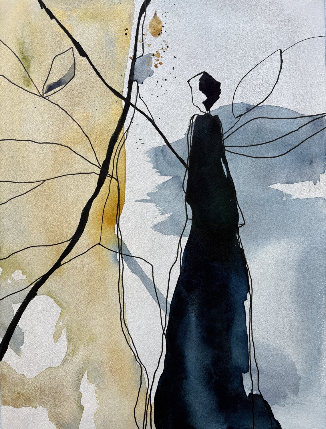 Whisper of the Faerie Ana Ozz Werk auf Papier zu verkaufen