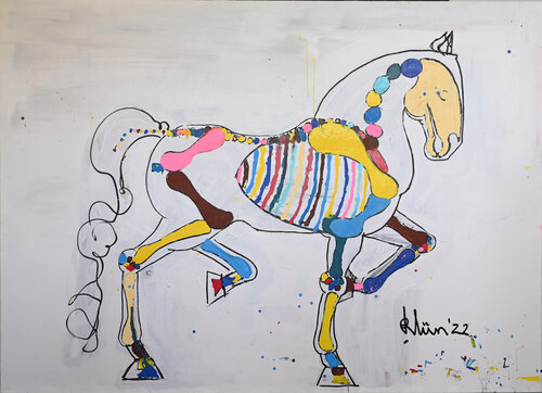 Pferd Nr. 25 by Fynn Klün, Painting for Sale on Singulart