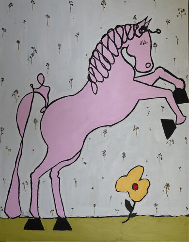 Mädchenpferd von Fynn Klün, Malerei kaufen auf Singulart