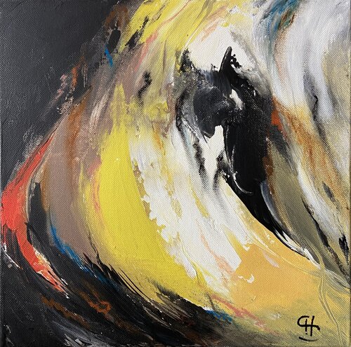 Fire horse by SanChae - Sandrine Chalot, Painting for Sale on Singulart