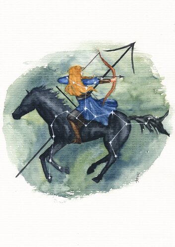 Sagittarius di Šárka Pham, Pittura in vendita su Singulart