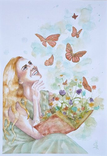 Knowledge is uplifting par Šárka Pham, Peinture en vente sur Singulart