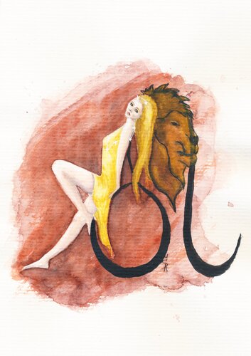 Lion by Šárka Pham, Painting for Sale on Singulart