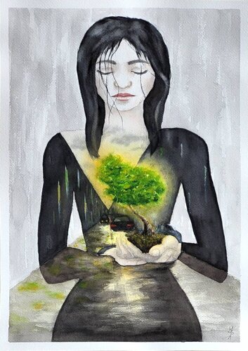 The Last Piece of Nature par Šárka Pham, Peinture en vente sur Singulart