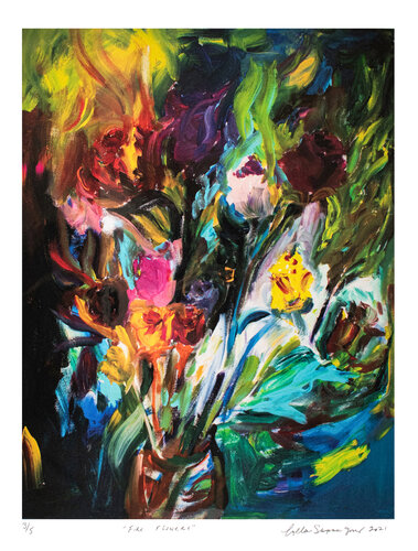 Fire Flowers Giclée di Colleen Surprise Jones, Stampa in vendita su Singulart