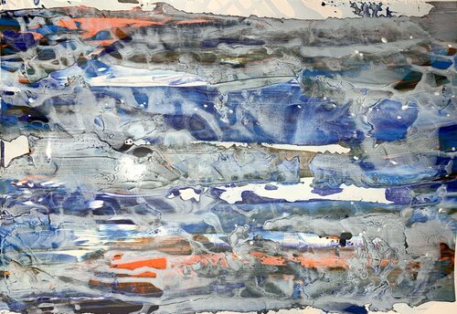 Melodische Farbwellen zwei by Heike Kirsch, Work on Paper for Sale on Singulart