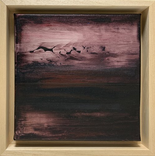 Stürmischer Purpur #3 von Heike Kirsch, Malerei kaufen auf Singulart