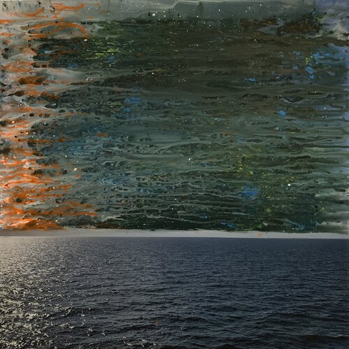 Malerische Spiegelung #8 van Heike Kirsch, Schilderij te koop op Singulart