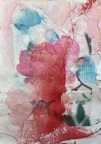 Zärtliche Schneerosen drei by Heike Kirsch, Work on Paper for Sale on Singulart