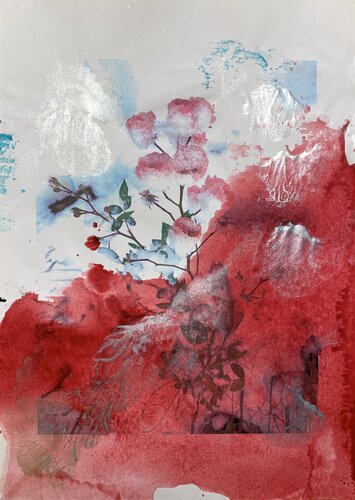 Zärtliche Schneerosen sieben by Heike Kirsch, Work on Paper for Sale on Singulart