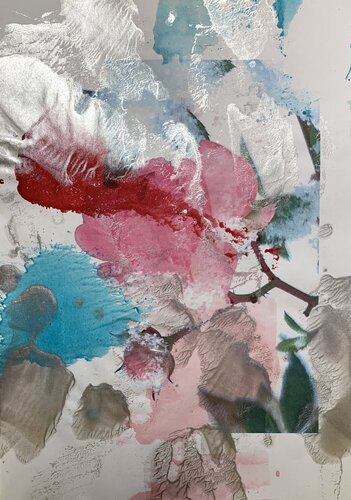 Zärtliche Schneerosen acht par Heike Kirsch, Œuvre sur papier en vente sur Singulart