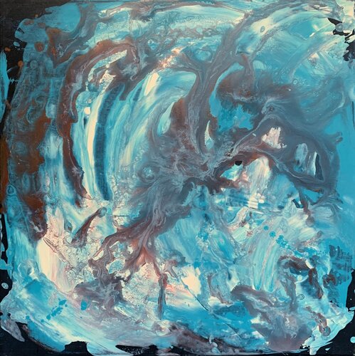 Poured Wave Two von Heike Kirsch, Malerei kaufen auf Singulart